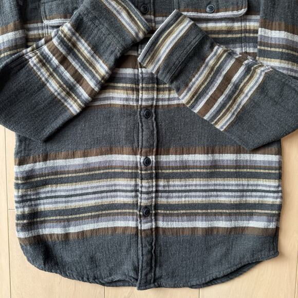 Faherty Doug Good Feather Canyon Shirt S Multicolor Argyle Flannel Western - Picture 5 of 9